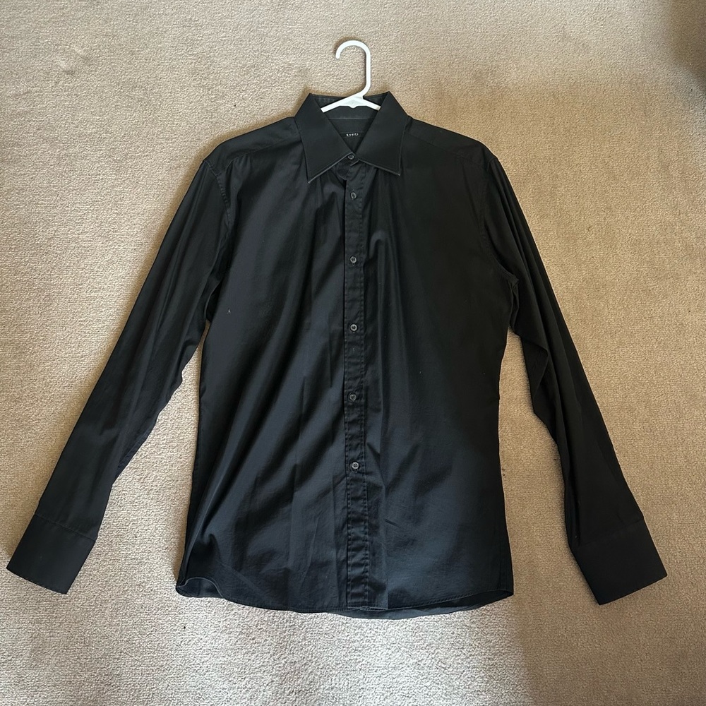 Black Gucci Dress Shirt - men’s size large (slim fit makes it Med/Lrg.)
